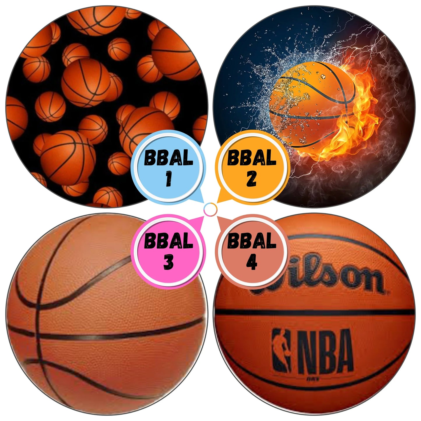 Basketball Themed Cabs - 3 INCH WOOD CAB (SINGLE)