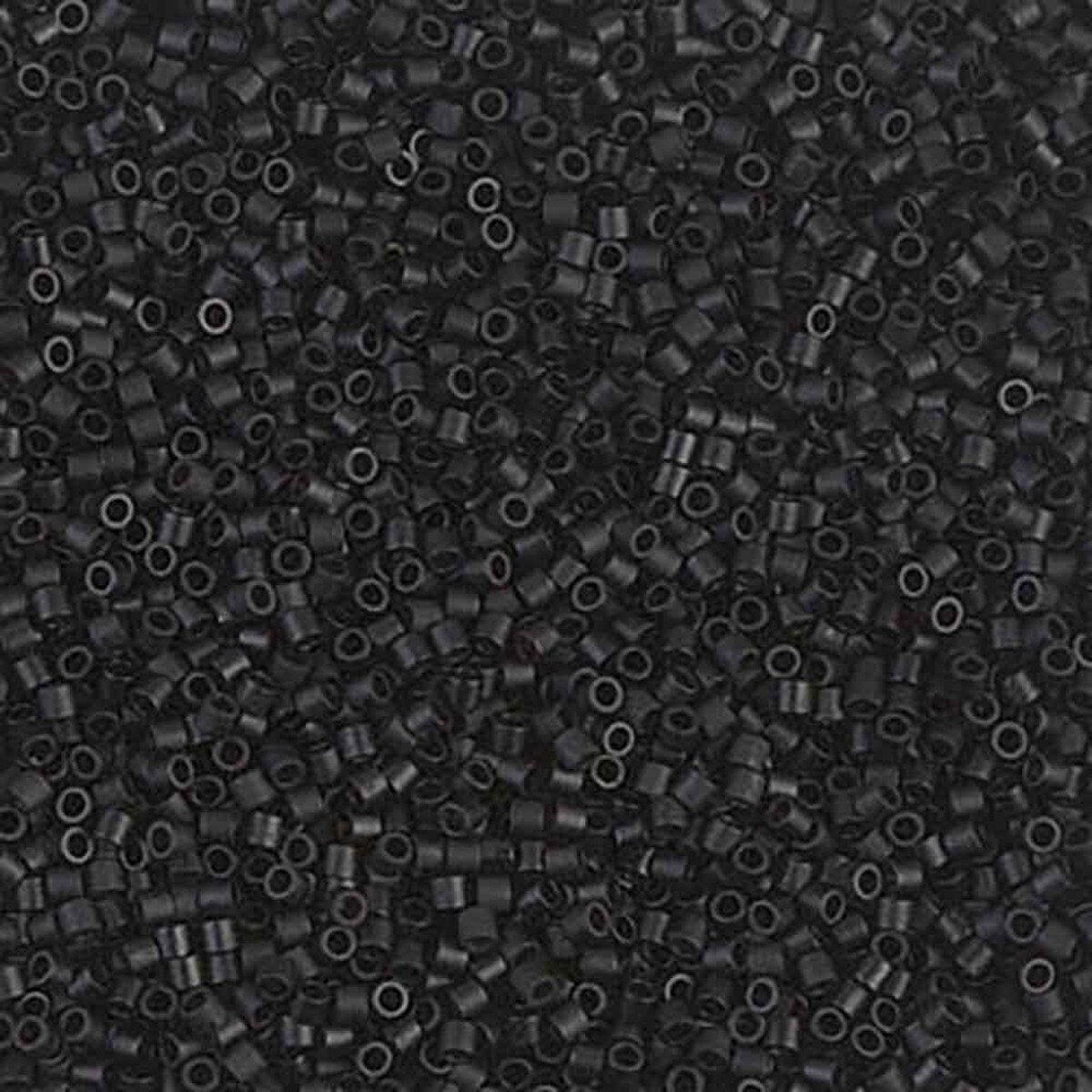 15/0 Delica Matte Black