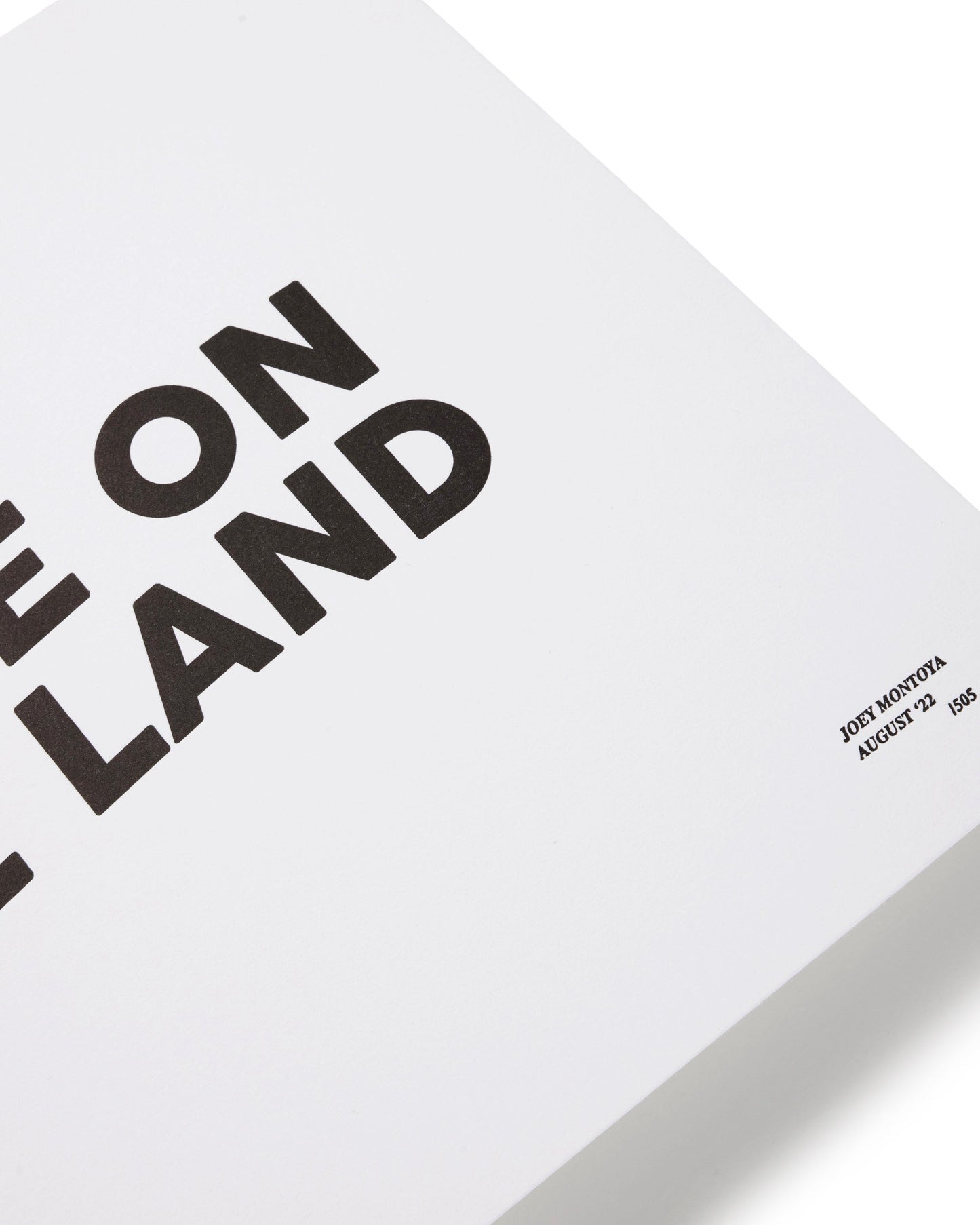 'YOU ARE ON NATIVE LAND' LIMITED EDITION PRINT