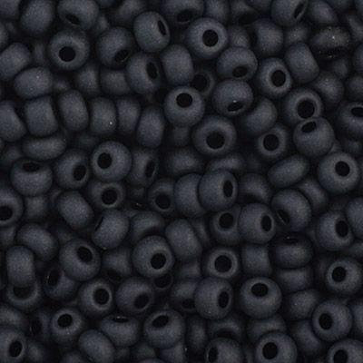 11/0 Preciosa Matte Black