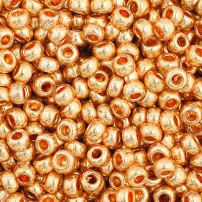 11/0 Preciosa Metallic Gold