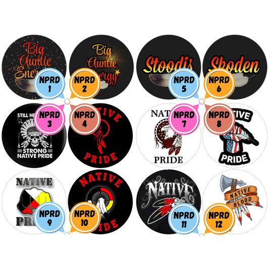 Native Pride Themed Cabs - 4 INCH WOOD CABS (SINGLE)