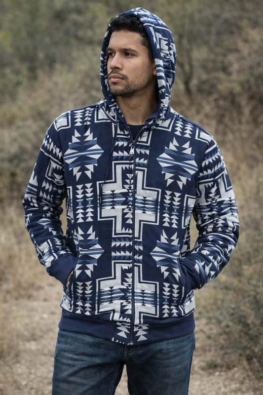 Blue Zipper Hoodie