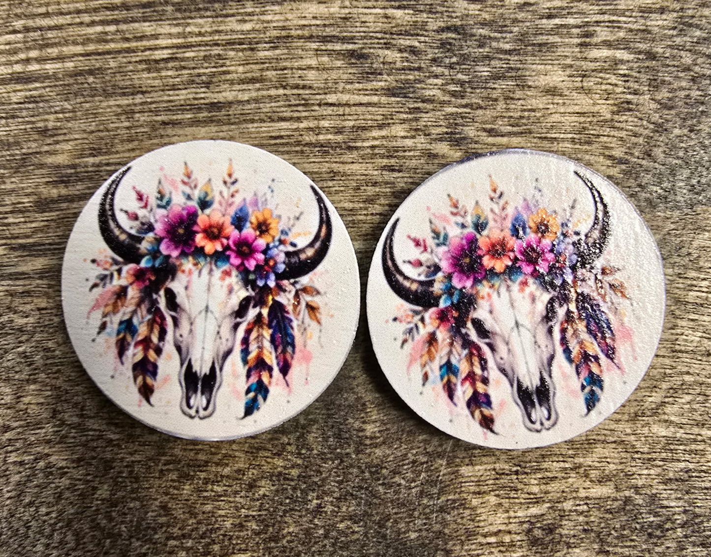 Round Wooden UV Print