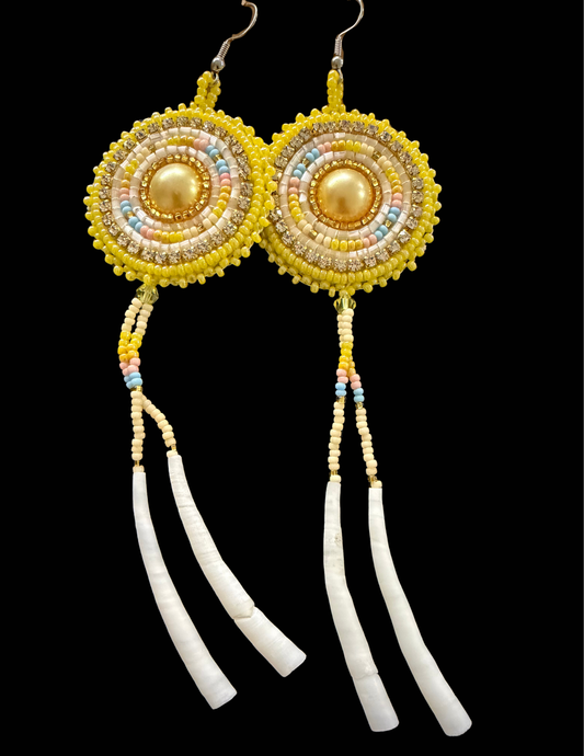 Yellow Dentalium dangle